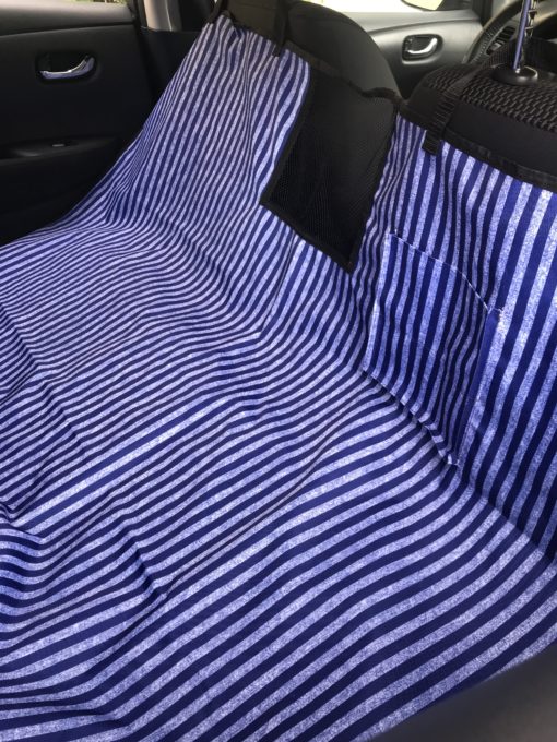 Protector para asiento Rayas azules